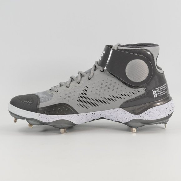 Nike Alpha Huarache Elite 3 Mid 'Light Smoke Grey' CZ6542-011 size 15 - Picture 3 of 8